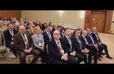 Uczestnicy delegacji Państwowej Inspekcji Pracy.